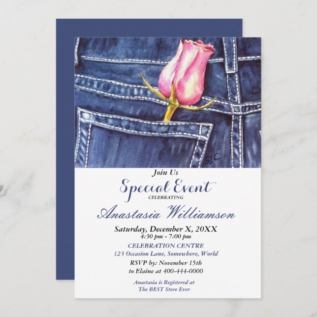 NIGHT OUT PARTY EVENT INVITE (Front/Back)