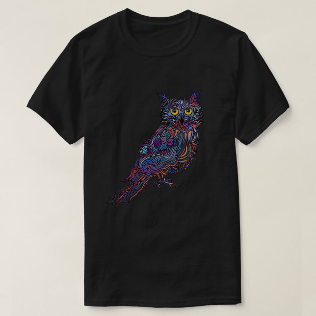 Night Owl Art by David T-shirt (Design Front)