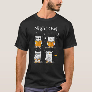 Night owl Black coffee All nighter T-Shirt