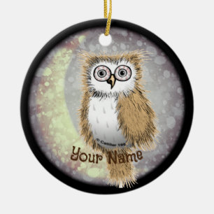 Night Owl Ceramic Ornament