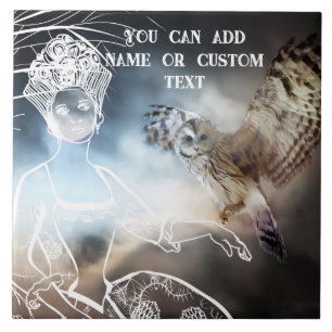 Night Owl Ceramic Tile