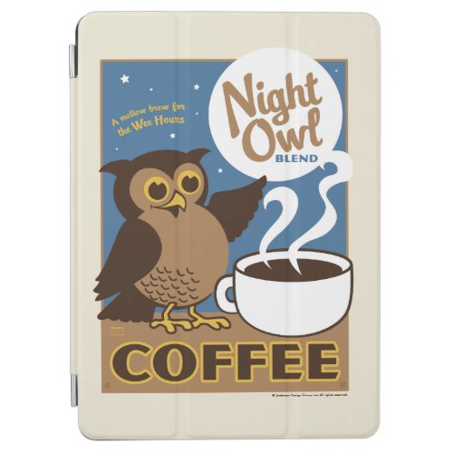 Night Owl Coffee iPad Air Cover