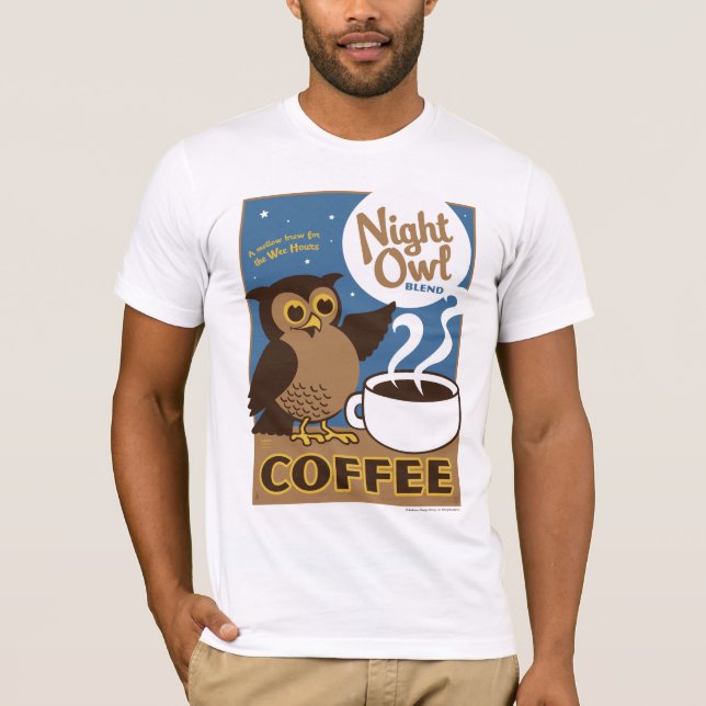 Night Owl Coffee T-Shirt (Front)