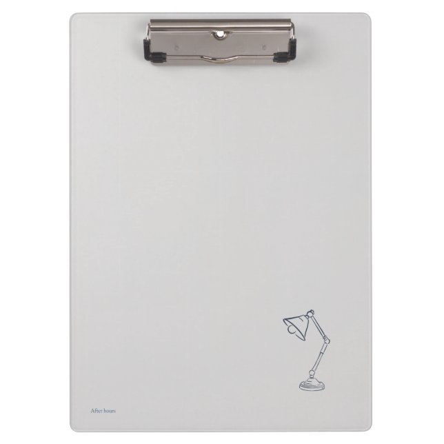 Night Owl Dark Academia Scholarly  Clipboard (Front)