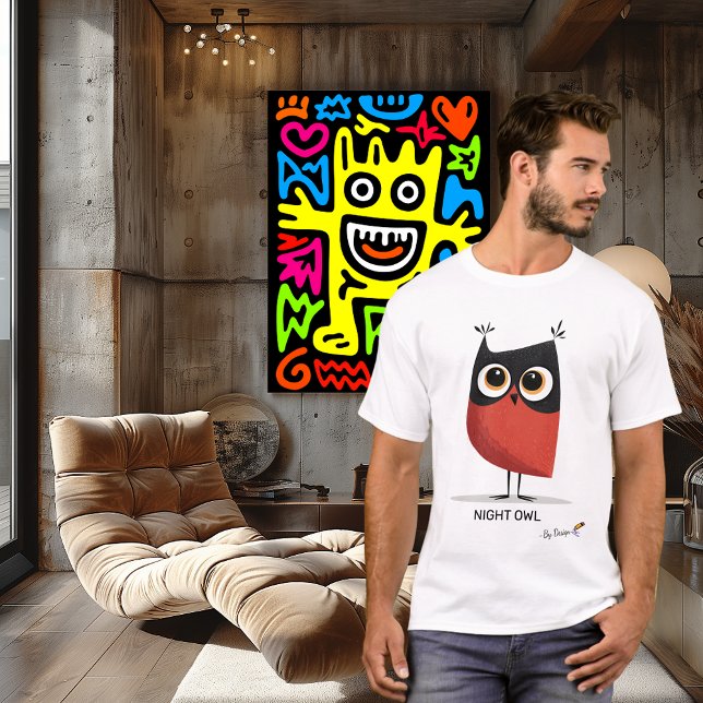 Night Owl Design | Original Style for Adults T-Shirt (Creator Uploaded)