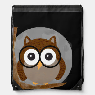 night owl drawstring bag
