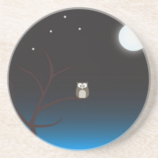 Night owl drink coaster