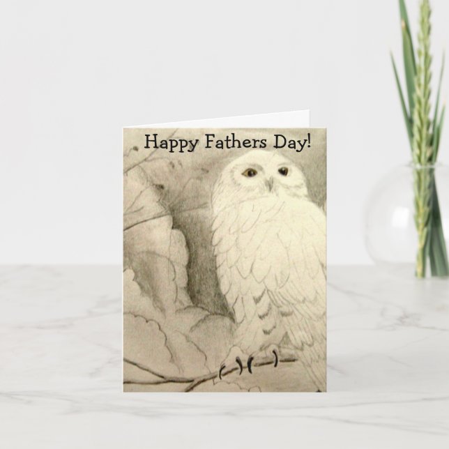 Night Owl Fathers Day Card (Front)