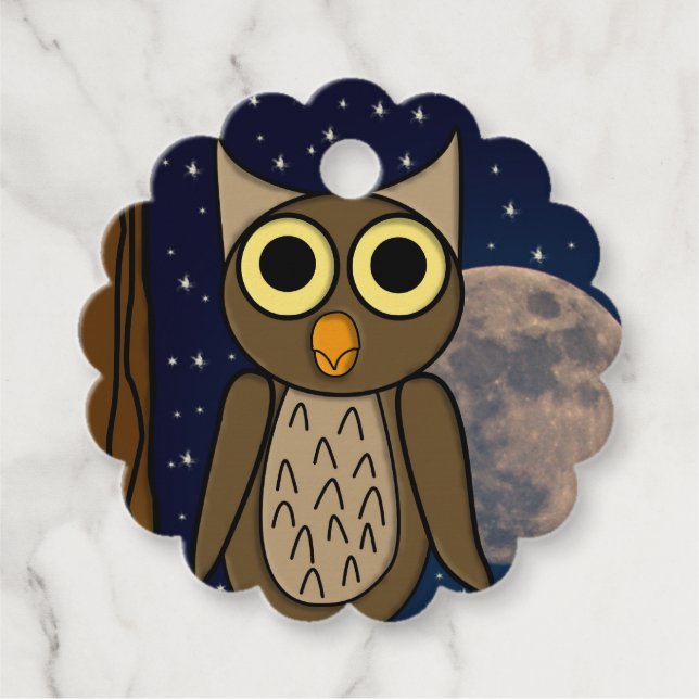 Night owl favor tags (Front)