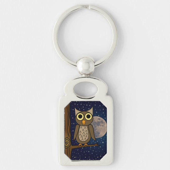 Night owl keychain (Front)
