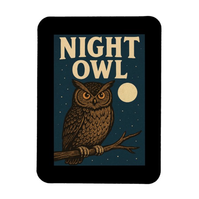 Night Owl Magnet (Vertical)