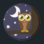 "Night Owl" Magnet<br><div class="desc">This fun product has cute artwork of an owl at night on it.</div>