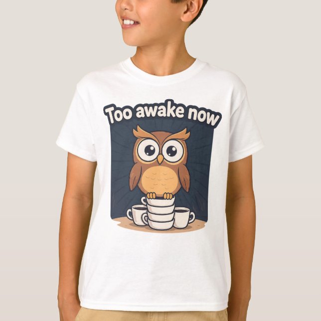 Night Owl Meme Cartoon T-Shirt (Front)