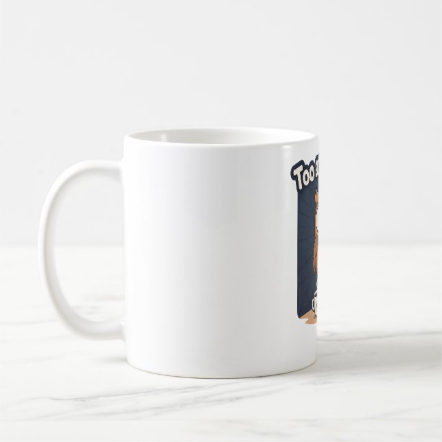 Night Owl Meme Cartoon T-Shirt Coffee Mug (Left)