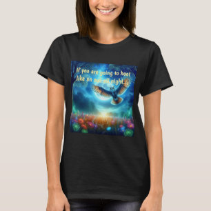 Night Owl & Morning Eagle: Celestial Journeys T-Shirt