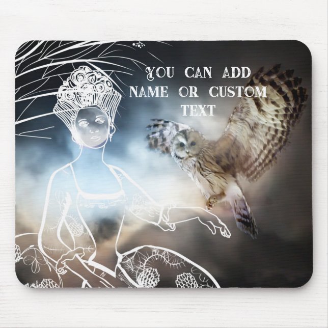 Night Owl Mouse Pad (Front)