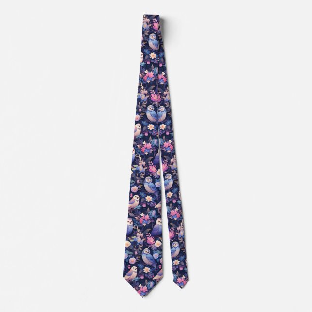 Night Owl Neck Tie (Front)