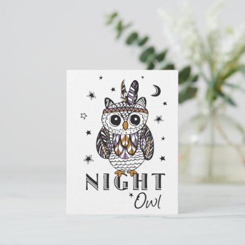 Night Owl Note Card
