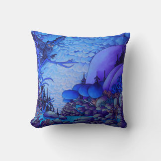 Night Owl Painting "16 X "16 Throw Pillow