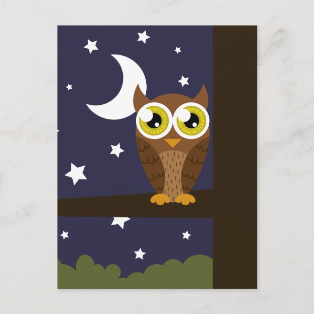 "Night Owl" Postcard (Front)
