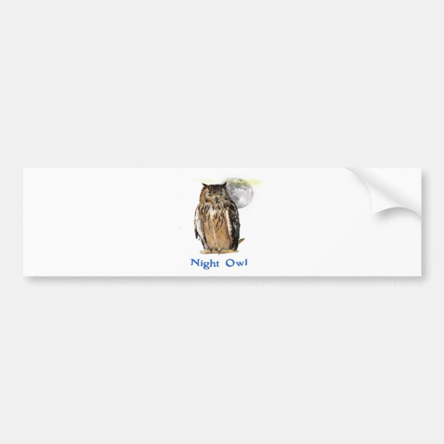 Night owl products bumper sticker (Front)