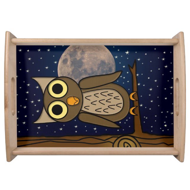 Night owl serving tray (Front)