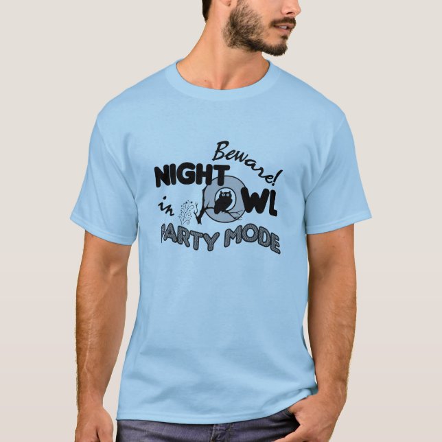 Night Owl shirt - choose style & color (Front)