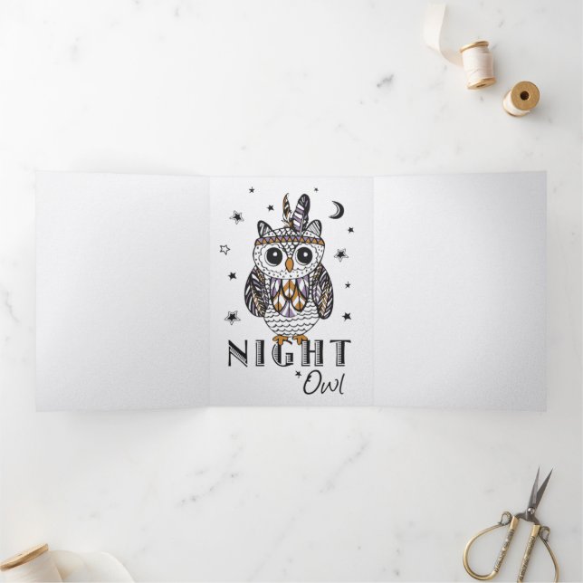 Night Owl Tri-Fold Announcement (Inside)