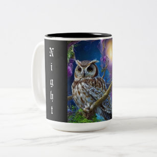 Night owl Two-Tone coffee mug