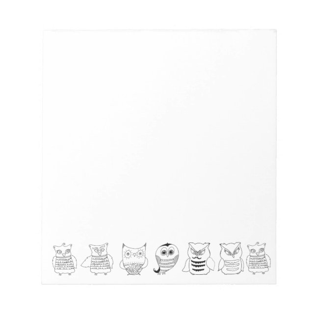 Night Owls Notepad (Front)
