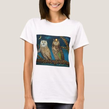 Night Owls T-shirt by paintingmaniac at Zazzle