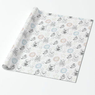 Night Owls Wrapping Paper