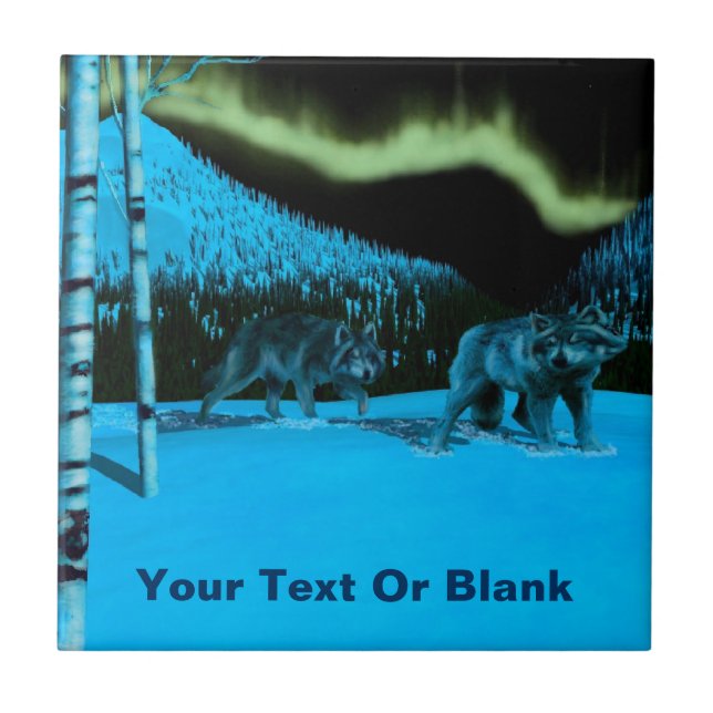 Night Patrol Ceramic Tile (Front)