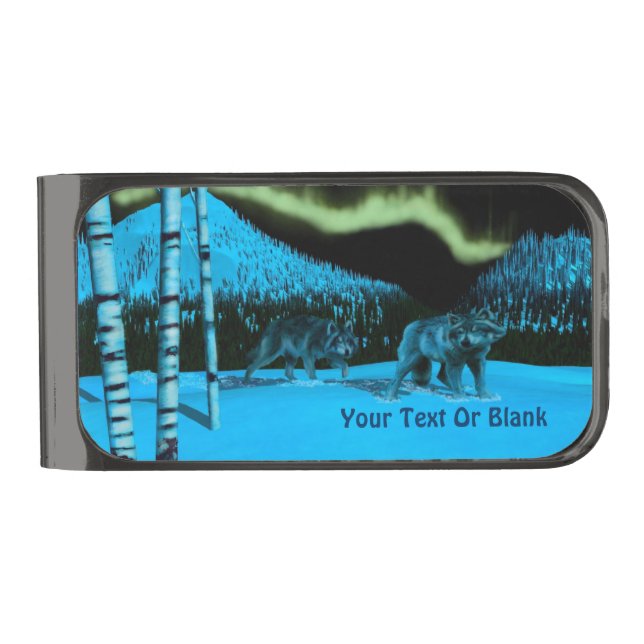 Night Patrol Gunmetal Finish Money Clip (Front)