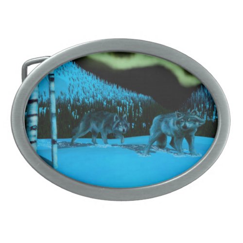 Night Patrol Oval Belt Buckle