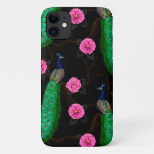 Night peacock garden iPhone 11 case