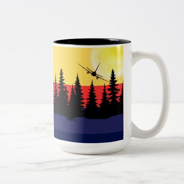 Night Plane Mug (Right)