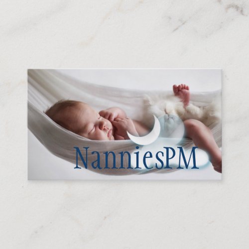 Night PM Nanny Child Day Care Babysitter Business Cards