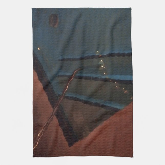 Night Pool Abstract Towel (Vertical)