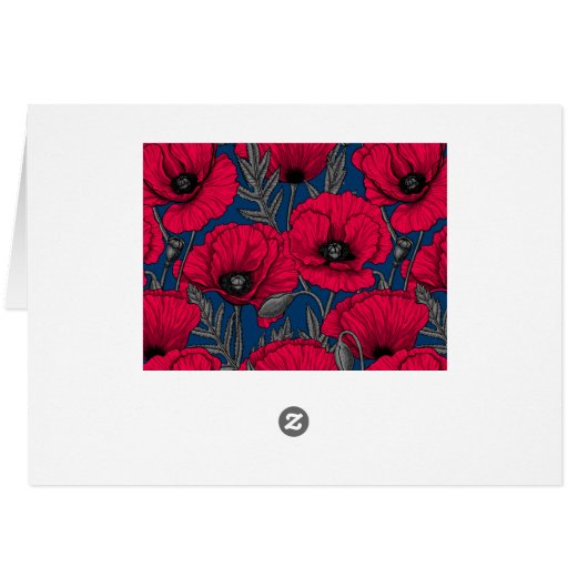 Night poppy garden (Back Horizontal)