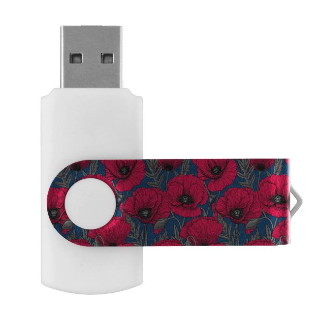 Night poppy garden flash drive (Opened)