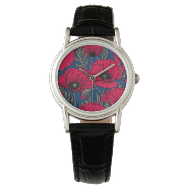 Night poppy garden watch (Front)