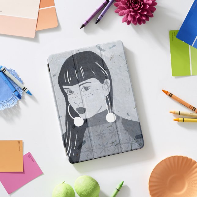 Night Portrait Glance iPad Pro Cover (Desk)