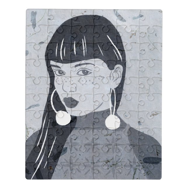 Night Portrait Glance Jigsaw Puzzle (Puzzle Vertical)