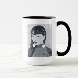 Night Portrait Glance Mug