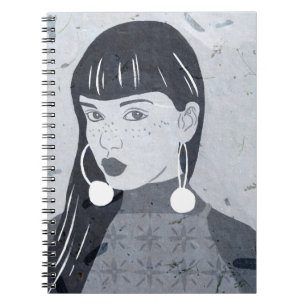 Night Portrait Glance Notebook