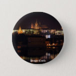 Night Prague Castle Button