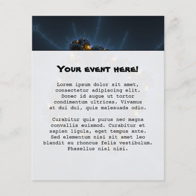 Night Prowler Fractal Art Flyer (Front)