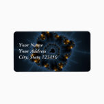 Night Prowler Fractal Art Label