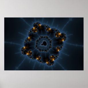 Night Prowler Fractal Art Poster